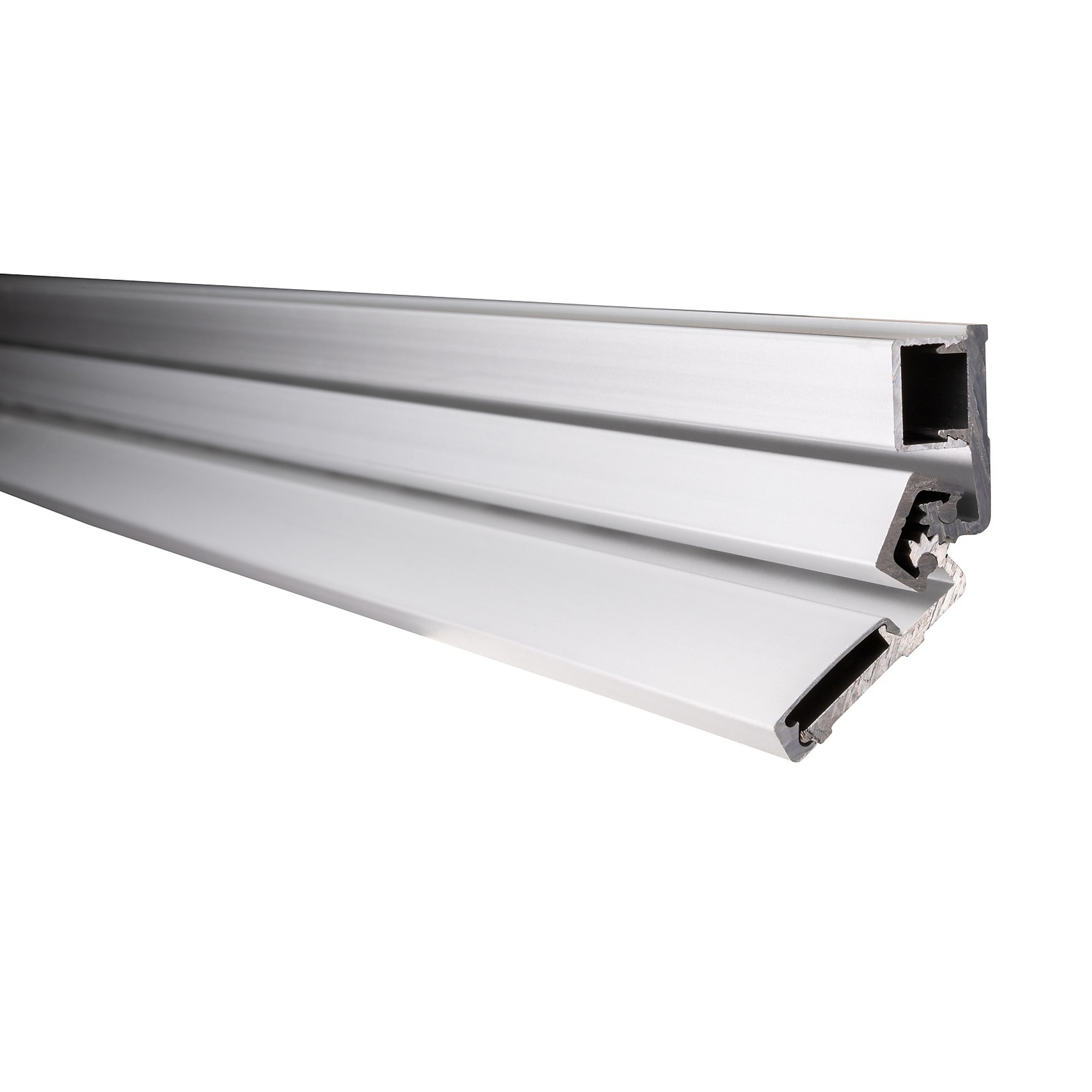Global Door Controls Heavy-Duty Full Surface Continuous Door Hinge — 95in., Limited Frame, Aluminum, Model# THY-1195LFHD-AL